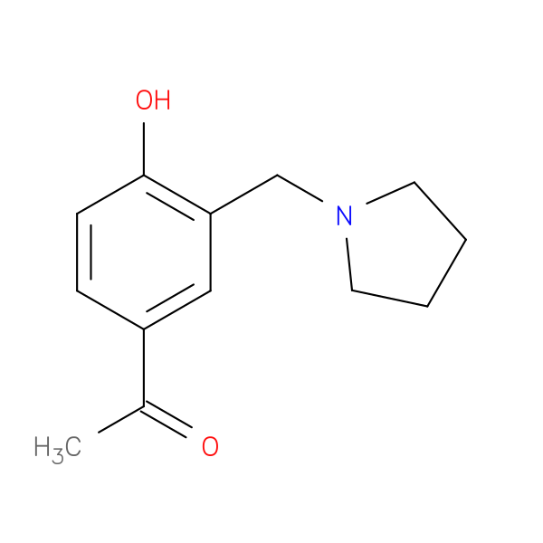 1-[4-Hydroxy-3-(pyrrolidin-1-ylmethyl)phenyl]ethan-1-one