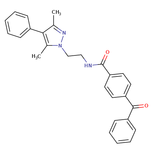 4-benzoyl-N-[2-(3,5-dimethyl-4-phenyl-1H-pyrazol-1-yl)ethyl]benzamide
