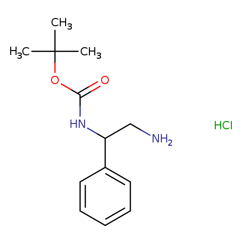 Carbamic acid, N-(2-amino-1-phenylethyl)-, 1,1-dimethylethyl ester, hydrochloride (1:1)