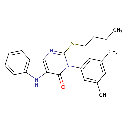 2-(butylsulfanyl)-3-(3,5-dimethylphenyl)-3H,4H,5H-pyrimido[5,4-b]indol-4-one