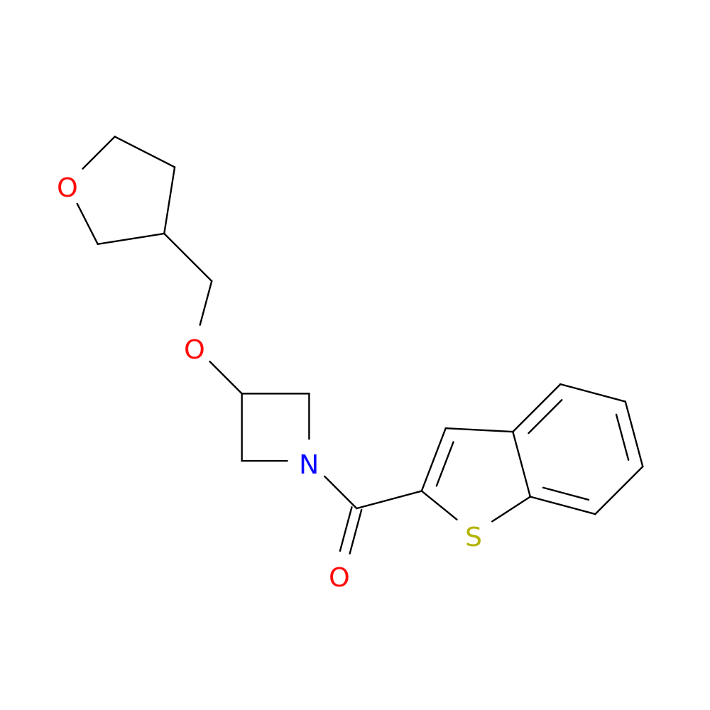 1-(1-benzothiophene-2-carbonyl)-3-[(oxolan-3-yl)methoxy]azetidine