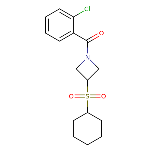 1-(2-chlorobenzoyl)-3-(cyclohexanesulfonyl)azetidine