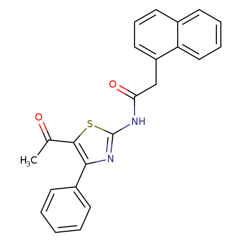 N-(5-acetyl-4-phenyl-1,3-thiazol-2-yl)-2-(naphthalen-1-yl)acetamide