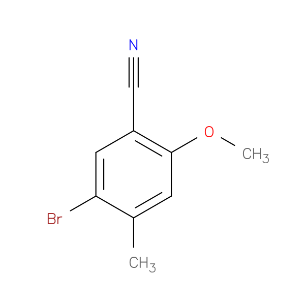 5-Bromo-2-methoxy-4-methylbenzonitrile