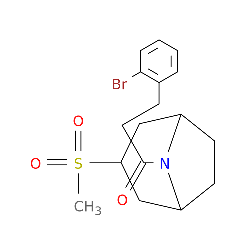 3-(2-bromophenyl)-1-{3-methanesulfonyl-8-azabicyclo[3.2.1]octan-8-yl}propan-1-one