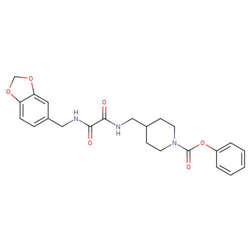 phenyl 4-[({[(2H-1,3-benzodioxol-5-yl)methyl]carbamoyl}formamido)methyl]piperidine-1-carboxylate