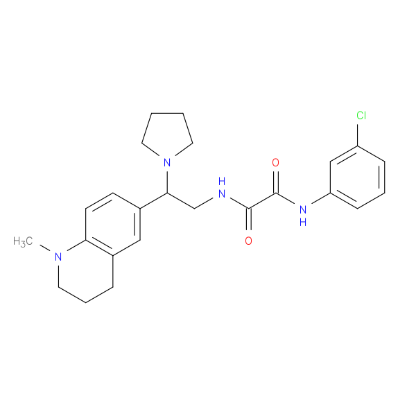 N'-(3-chlorophenyl)-N-[2-(1-methyl-1,2,3,4-tetrahydroquinolin-6-yl)-2-(pyrrolidin-1-yl)ethyl]ethanediamide