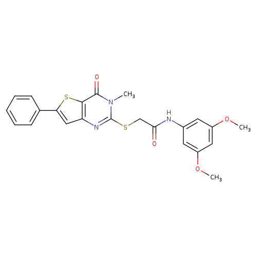 N-(3,5-dimethoxyphenyl)-2-({3-methyl-4-oxo-6-phenyl-3H,4H-thieno[3,2-d]pyrimidin-2-yl}sulfanyl)acetamide