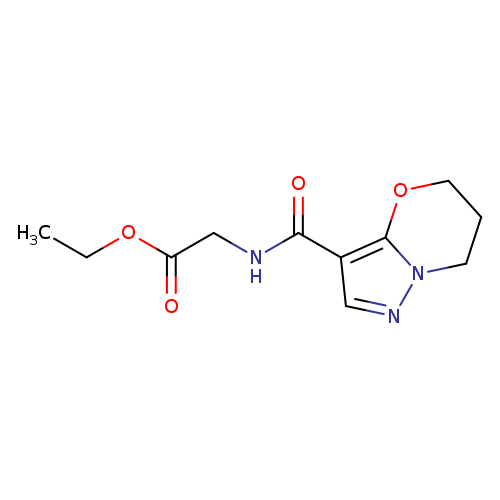 ethyl 2-({5H,6H,7H-pyrazolo[3,2-b][1,3]oxazin-3-yl}formamido)acetate