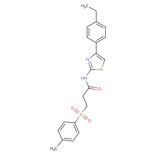 N-[4-(4-ethylphenyl)-1,3-thiazol-2-yl]-3-(4-methylbenzenesulfonyl)propanamide