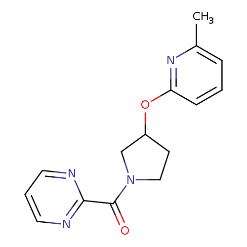 2-{3-[(6-methylpyridin-2-yl)oxy]pyrrolidine-1-carbonyl}pyrimidine