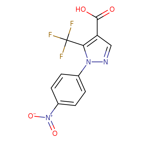 1-(4-Nitrophenyl)-5-(trifluoromethyl)pyrazole-4-carboxylic acid