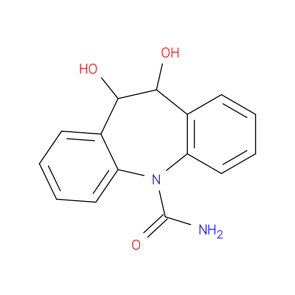 10,11-dihydro-10,11-dihydroxy-5H-dibenzazepine-5-carboxamide
