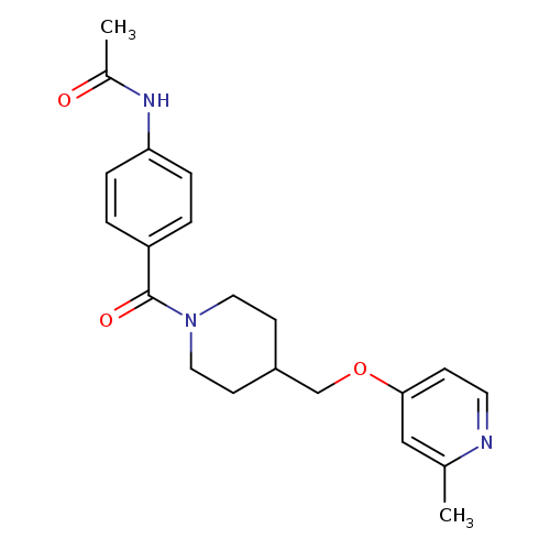 N-[4-(4-{[(2-methylpyridin-4-yl)oxy]methyl}piperidine-1-carbonyl)phenyl]acetamide