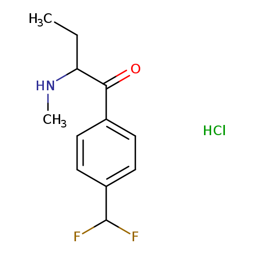 1-[4-(difluoromethyl)phenyl]-2-(methylamino)butan-1-one hydrochloride