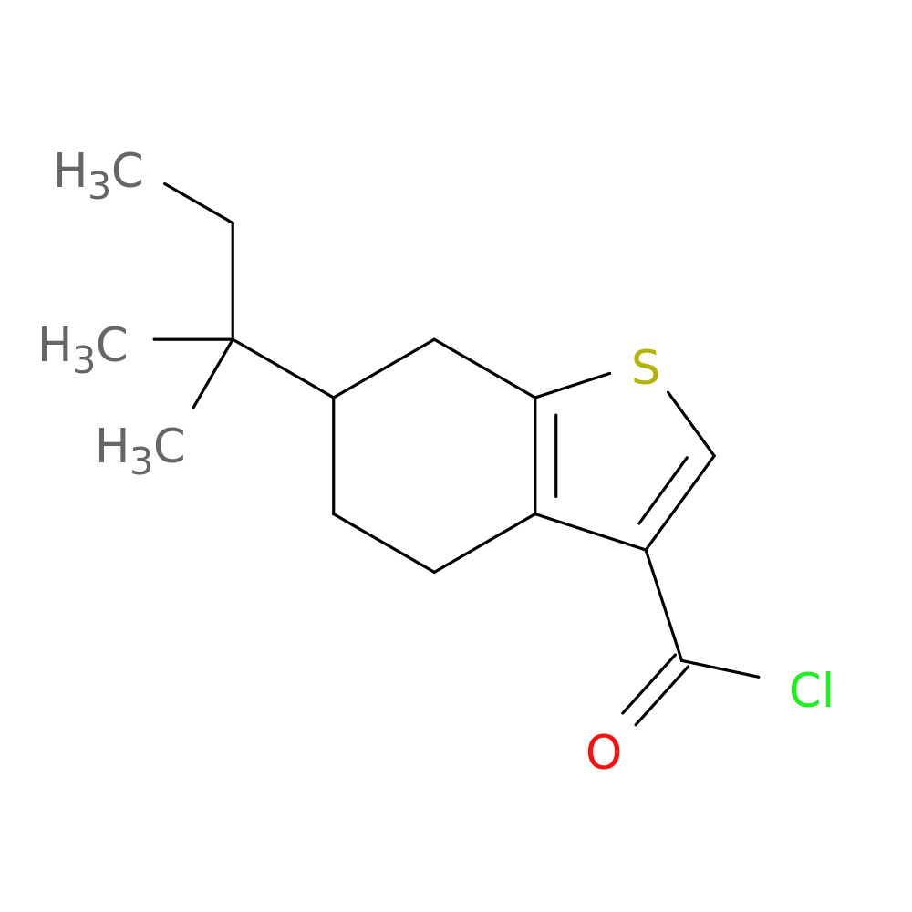 6-(1,1-Dimethylpropyl)-4,5,6,7-tetrahydro-1-benzothiophene-3-carbonyl chloride