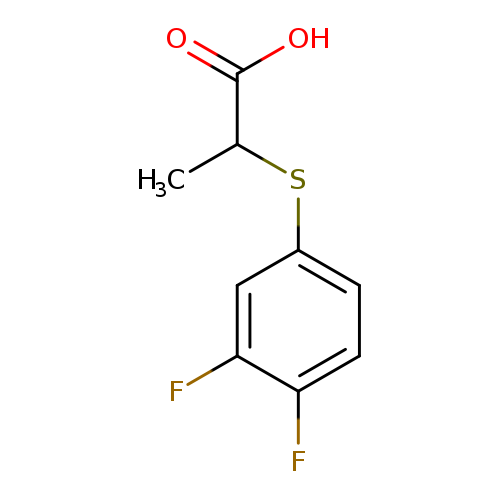 2-[(3,4-difluorophenyl)sulfanyl]propanoicacid