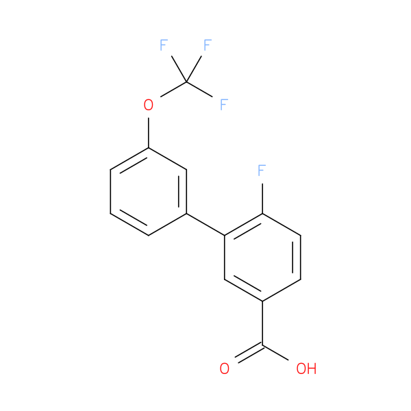 4-Fluoro-3-(3-trifluoromethoxyphenyl)benzoic acid