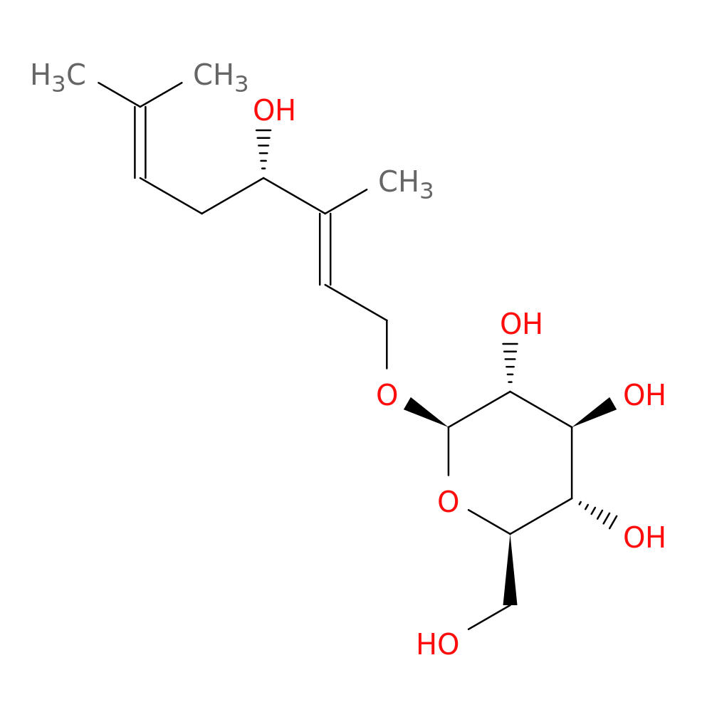 (2R,3R,4S,5S,6R)-2-(((S,E)-4-Hydroxy-3,7-dimethylocta-2,6-dien-1-yl)oxy)-6-(hydroxymethyl)tetrahydro-2H-pyran-3,4,5-triol