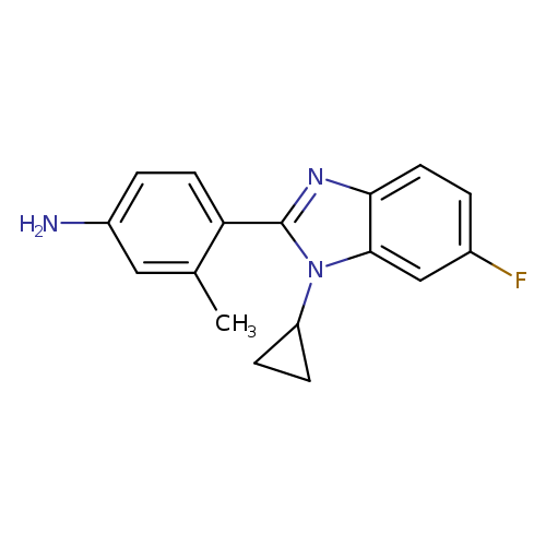 4-(1-cyclopropyl-6-fluoro-1H-1,3-benzodiazol-2-yl)-3-methylaniline