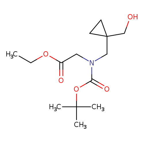 Ethyl n-(tert-butoxycarbonyl)-n-((1-(hydroxymethyl)cyclopropyl)methyl)glycinate