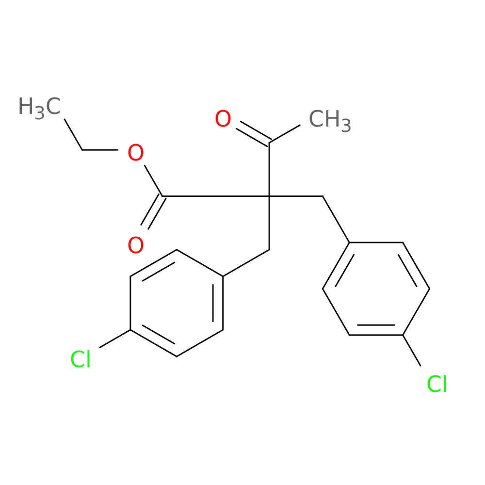 ethyl 2,2-bis[(4-chlorophenyl)methyl]-3-oxobutanoate