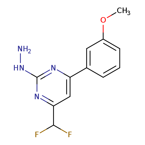4-(Difluoromethyl)-2-hydrazino-6-(3-methoxyphenyl)pyrimidine