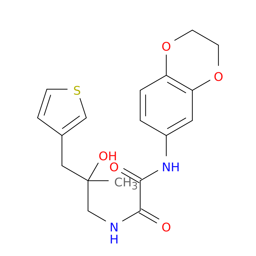 N'-(2,3-dihydro-1,4-benzodioxin-6-yl)-N-{2-hydroxy-2-[(thiophen-3-yl)methyl]propyl}ethanediamide