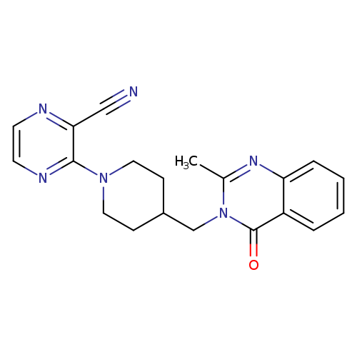 3-{4-[(2-methyl-4-oxo-3,4-dihydroquinazolin-3-yl)methyl]piperidin-1-yl}pyrazine-2-carbonitrile