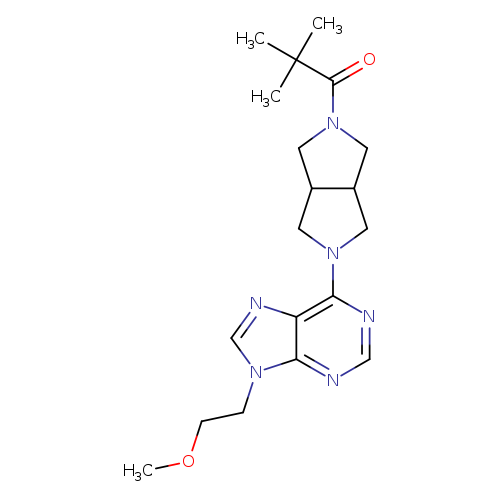 1-{5-[9-(2-methoxyethyl)-9H-purin-6-yl]-octahydropyrrolo[3,4-c]pyrrol-2-yl}-2,2-dimethylpropan-1-one