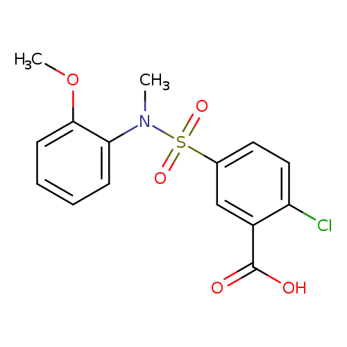 2-chloro-5-[(2-methoxyphenyl)(methyl)sulfamoyl]benzoic acid