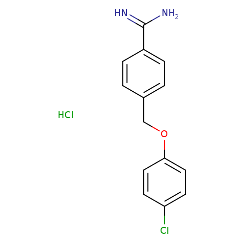 4-[(4-Chlorophenoxy)methyl]benzene-1-carboximidamide hydrochloride