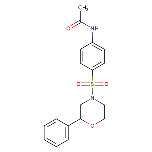 N-{4-[(2-phenylmorpholin-4-yl)sulfonyl]phenyl}acetamide