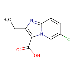 6-​Chloro-​2-​ethylimidazo[1,​2-​a]​pyridine-​3-​carboxylic acid