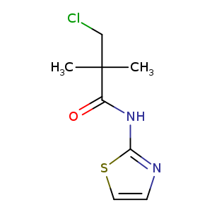 3-chloro-2,2-dimethyl-N-(1,3-thiazol-2-yl)propanamide
