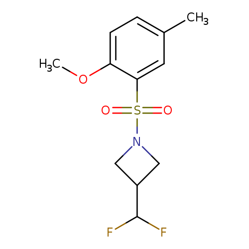 3-(difluoromethyl)-1-(2-methoxy-5-methylbenzenesulfonyl)azetidine