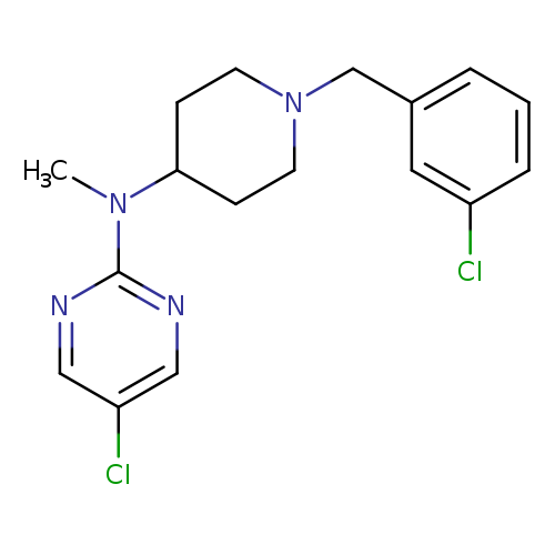 5-chloro-N-{1-[(3-chlorophenyl)methyl]piperidin-4-yl}-N-methylpyrimidin-2-amine