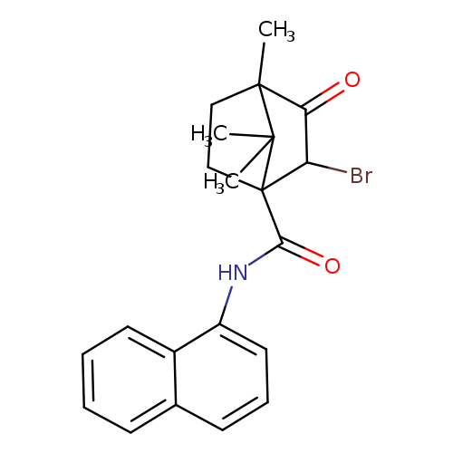 2-bromo-4,7,7-trimethyl-N-(naphthalen-1-yl)-3-oxobicyclo[2.2.1]heptane-1-carboxamide