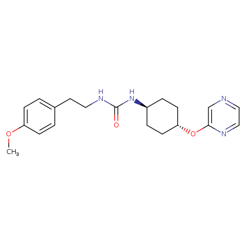 1-[2-(4-methoxyphenyl)ethyl]-3-[(1r,4r)-4-(pyrazin-2-yloxy)cyclohexyl]urea