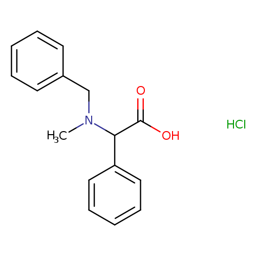 2-(benzyl(methyl)amino)-2-phenylacetic acid hydrochloride