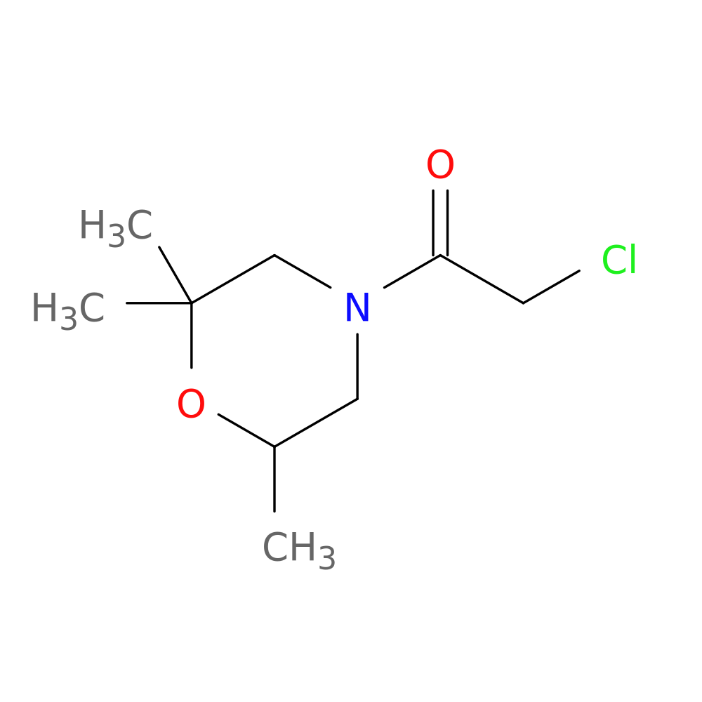 2-Chloro-1-(2,2,6-trimethylmorpholin-4-yl)ethan-1-one