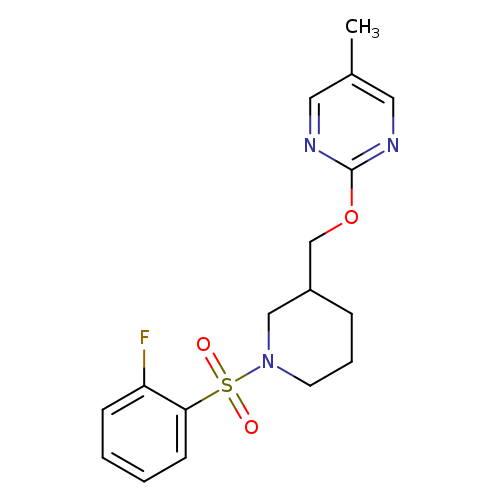2-{[1-(2-fluorobenzenesulfonyl)piperidin-3-yl]methoxy}-5-methylpyrimidine