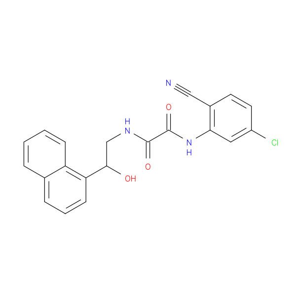 N-(5-chloro-2-cyanophenyl)-N'-[2-hydroxy-2-(naphthalen-1-yl)ethyl]ethanediamide