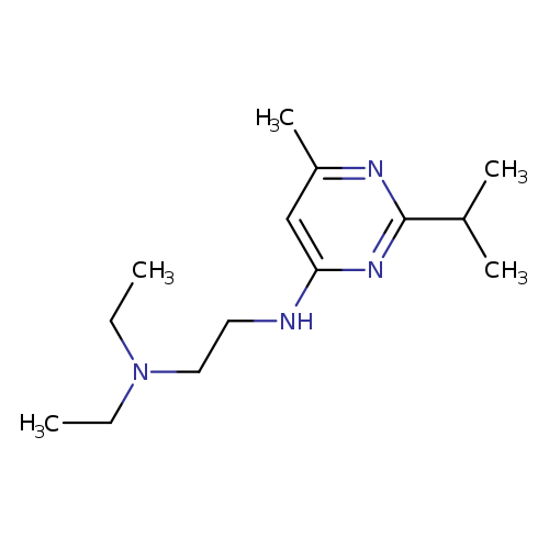N-[2-(diethylamino)ethyl]-6-methyl-2-(propan-2-yl)pyrimidin-4-amine