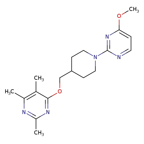 4-{[1-(4-methoxypyrimidin-2-yl)piperidin-4-yl]methoxy}-2,5,6-trimethylpyrimidine
