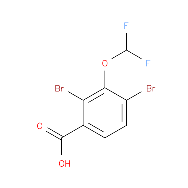 2,4-Dibromo-3-(difluoromethoxy)benzoic acid
