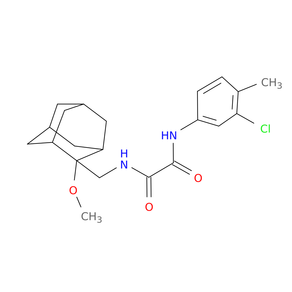 N'-(3-chloro-4-methylphenyl)-N-[(2-methoxyadamantan-2-yl)methyl]ethanediamide