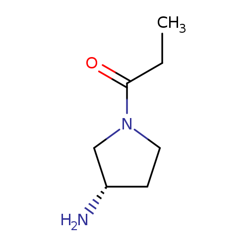 1-[(3S)-3-aminopyrrolidin-1-yl]propan-1-one