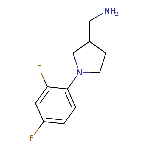 (1-(2,4-difluorophenyl)pyrrolidin-3-yl)methanamine