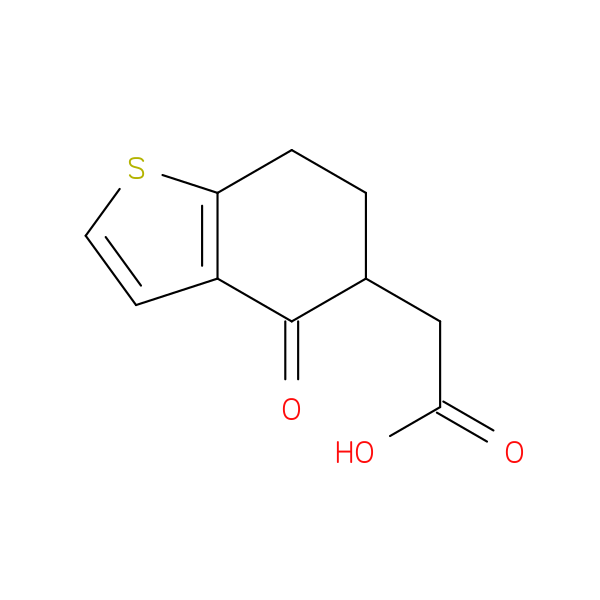 2-(4-Oxo-4,5,6,7-tetrahydro-1-benzothiophen-5-yl)acetic acid
